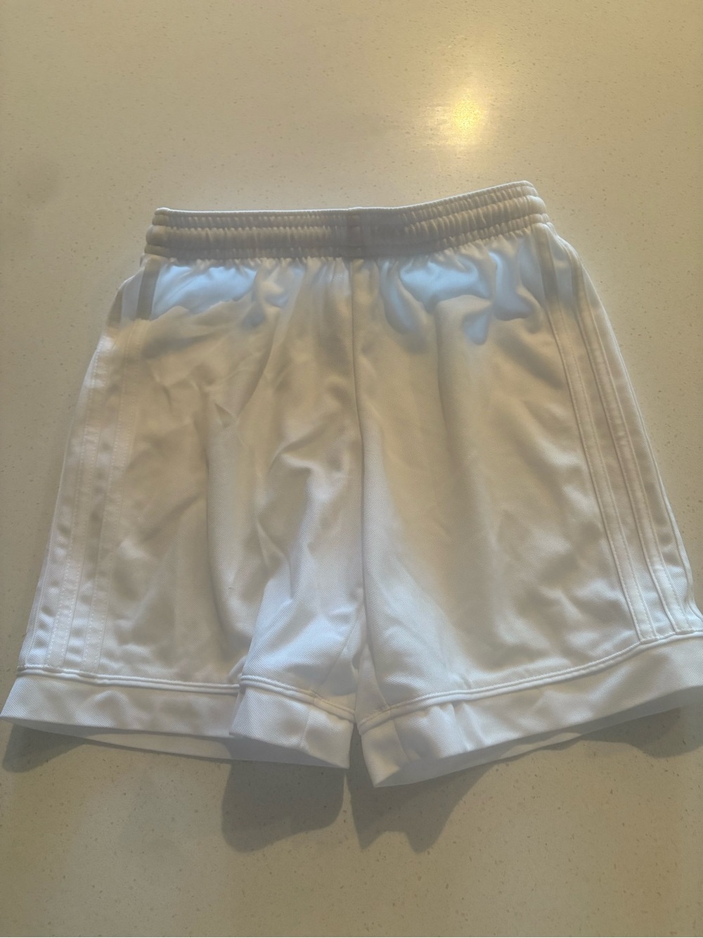 Boys White Athletic Shorts - Comfortable Performance Wear